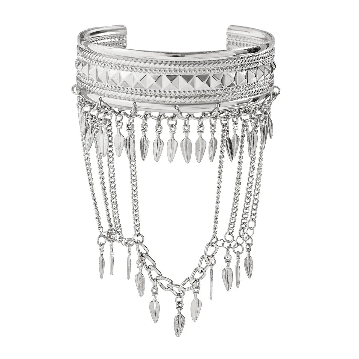 Bracelet de Bras Manchette Bohème à Pampilles