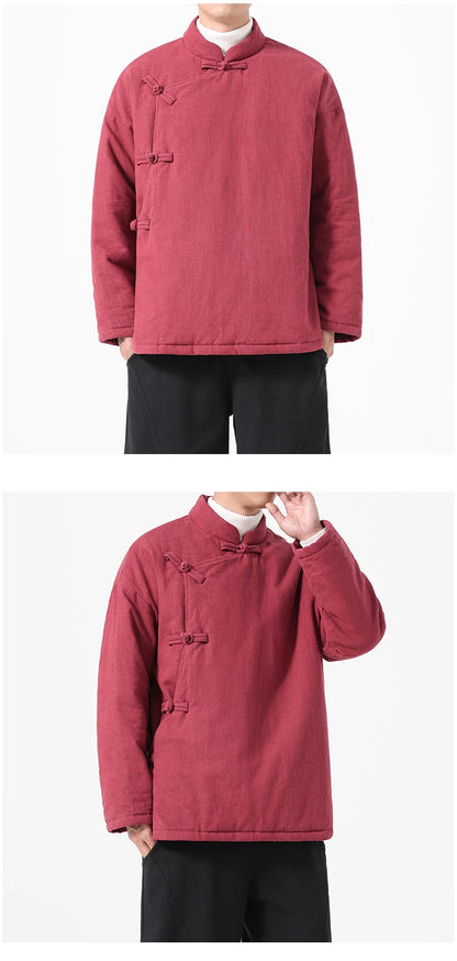 Parka Chinoise Traditionnelle Homme - Hanfu Hiver & Style Vintage