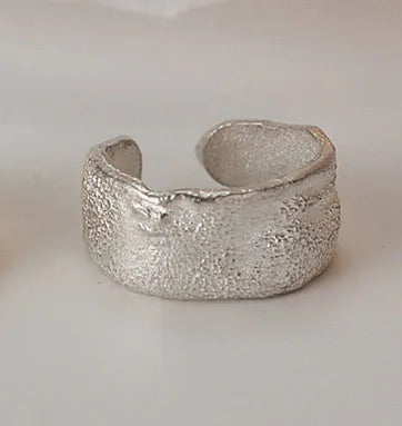 Bague d'Oreille en Argent 925 – Manchette Large sans Piercing
