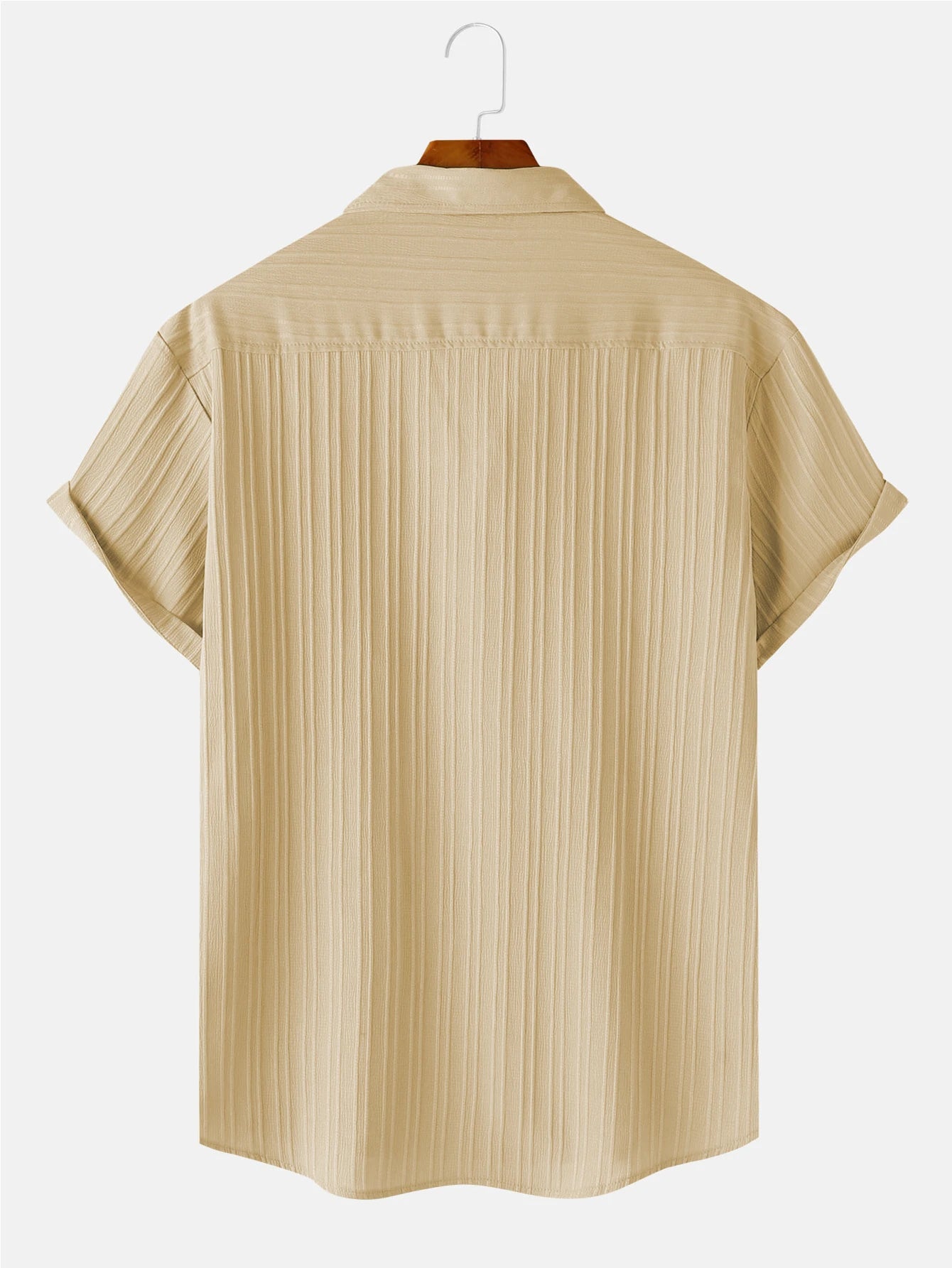 "Takumi"  Chemise homme en coton | Manches courtes, coupe droite et élégance minimaliste