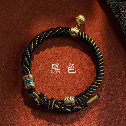 Bracelet Tibétain Porte-Bonheur Mantra Om Mani Padme Hum