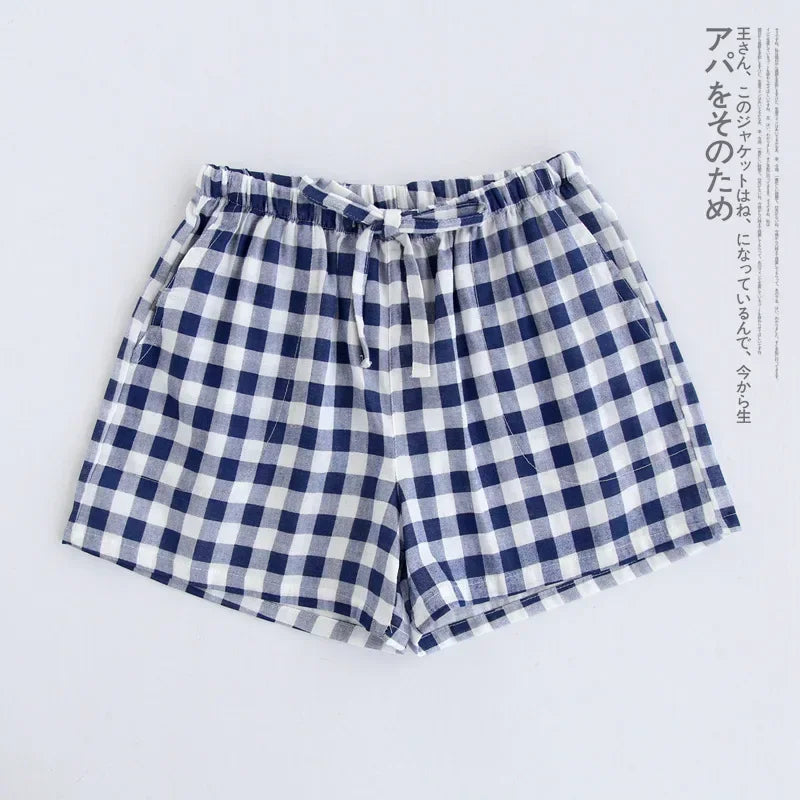 Short de Pyjama en Gaze de Coton - Style Japonais