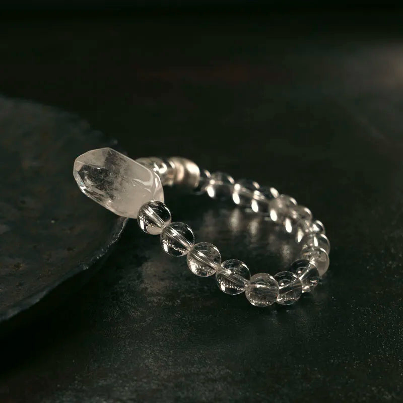 Bracelet Cristal de Roche et Ébène – Bijou Oriental Apaisant, 2 Modèles