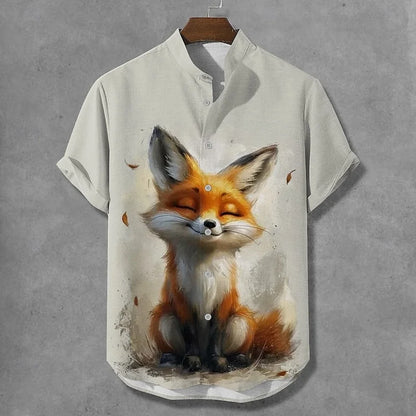 "Esprit Libre" Chemise Homme Lin – Manches Courtes Casual Chic