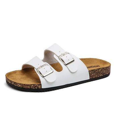 Sandales Mixtes en Cuir & Liège – Collection Sérénité