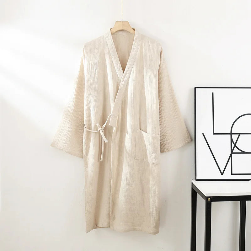 Robe Kimono en Coton - Style Japonais Zen