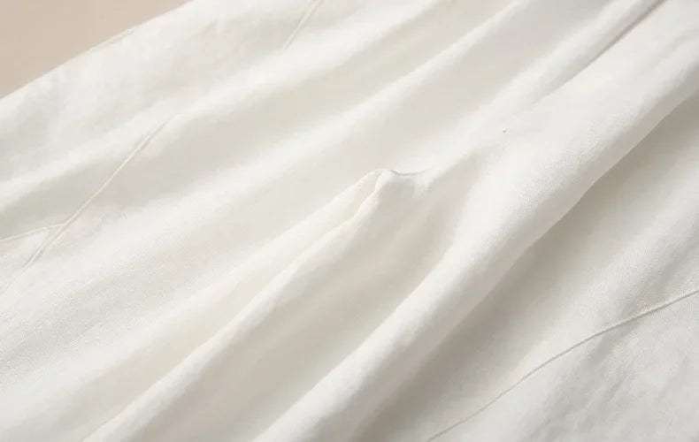 Pantalon Harem en Coton et Lin