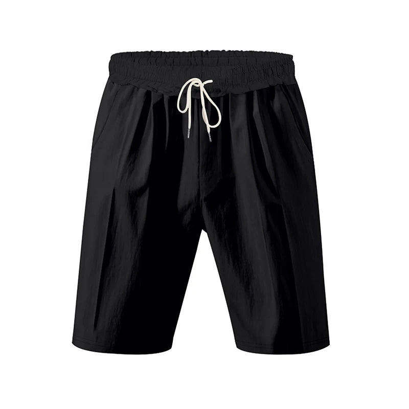 Short de Détente Homme en Lin et Coton