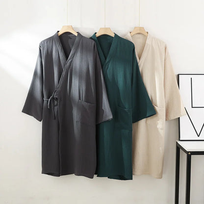 Robe Kimono en Coton - Style Japonais Zen