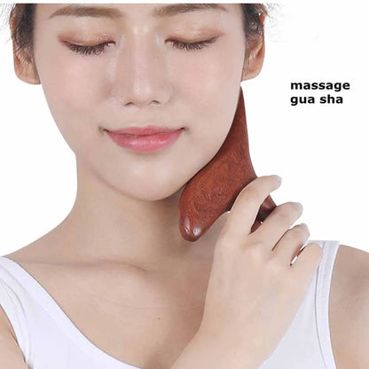 Outil de Massage Gua Sha "Harmonie Boisée"