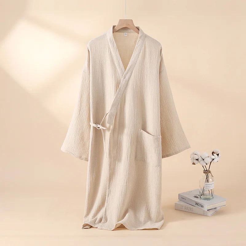 Robe Kimono en Coton - Style Japonais Zen