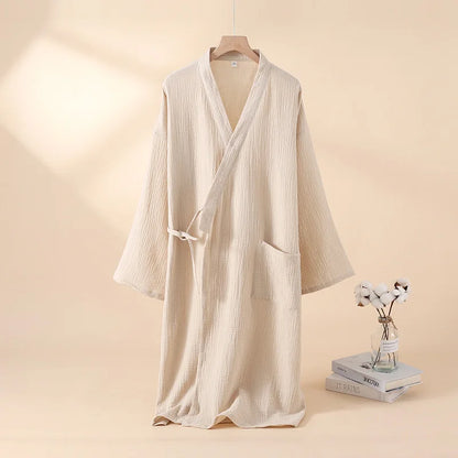 Robe Kimono en Coton - Style Japonais Zen