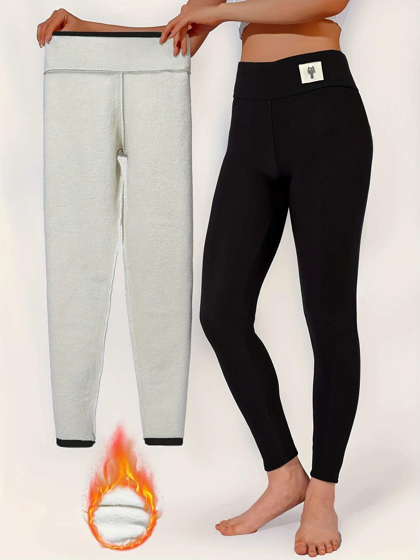 Legging Hiver "Cocooning Ultime" pour Femme | Doublure Polaire & Confort Yoga