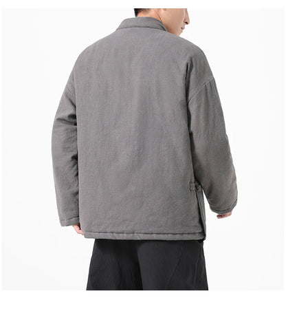 Parka Chinoise Traditionnelle Homme - Hanfu Hiver & Style Vintage