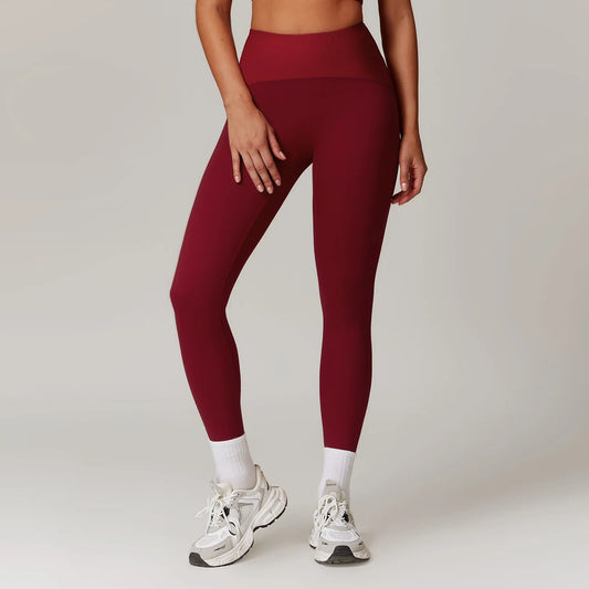 Leggings de Yoga Femme Taille Haute en Côtes - Tenue Sportive Fitness pour la Gym et le Quotidien