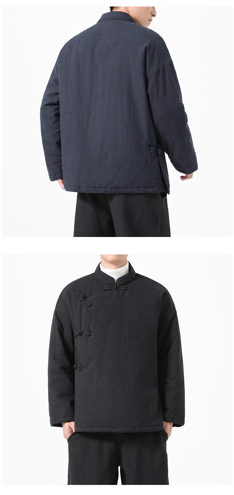 Parka Chinoise Traditionnelle Homme - Hanfu Hiver & Style Vintage