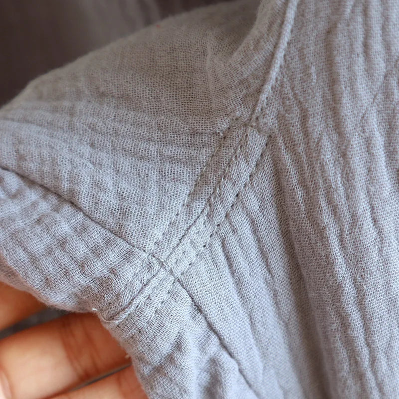 Kimono Homme en Coton Gaufré - Ensemble 2 Pièces