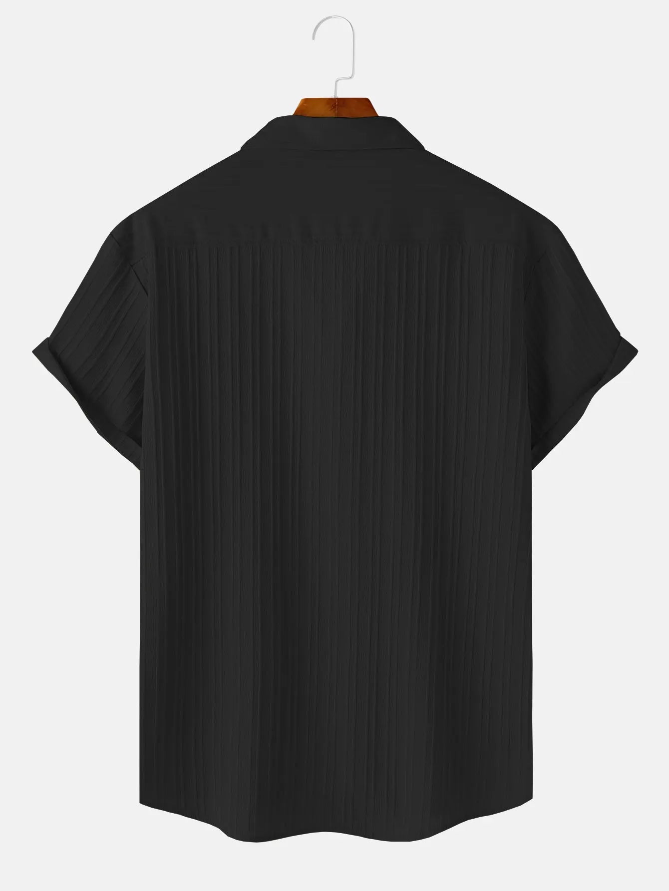 "Takumi"  Chemise homme en coton | Manches courtes, coupe droite et élégance minimaliste