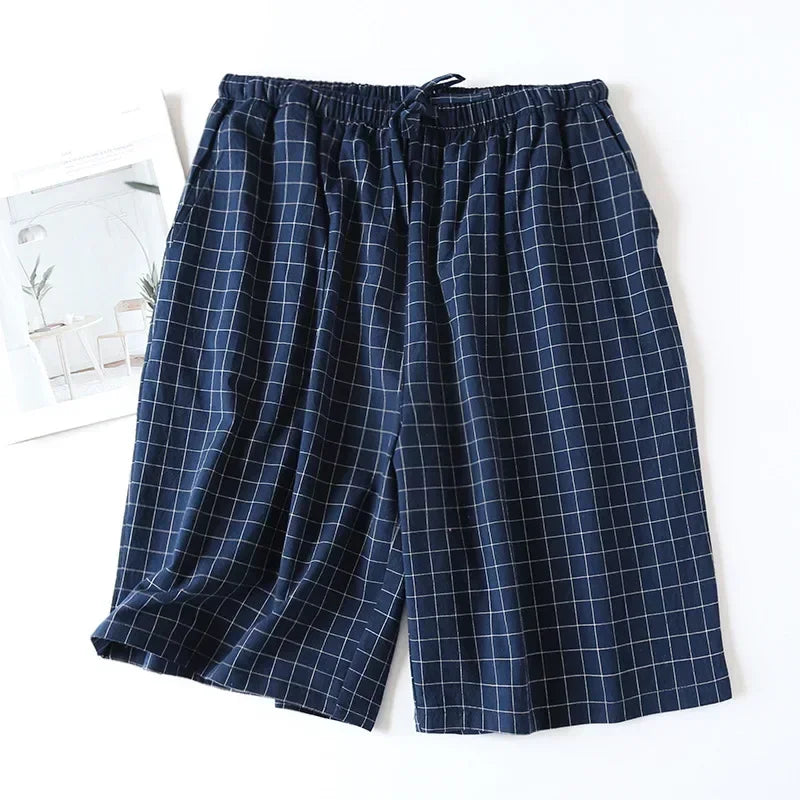 Short de Pyjama Homme Carreaux - Coton Respirant