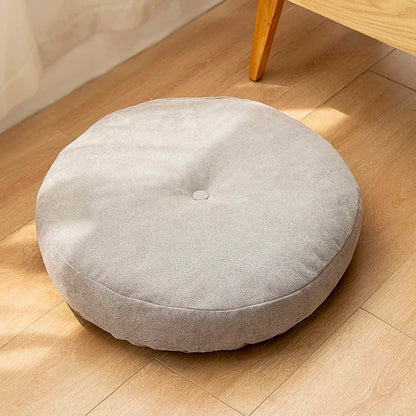 Coussin de Yoga Rond en Coton Naturel | Douceur & Relaxation