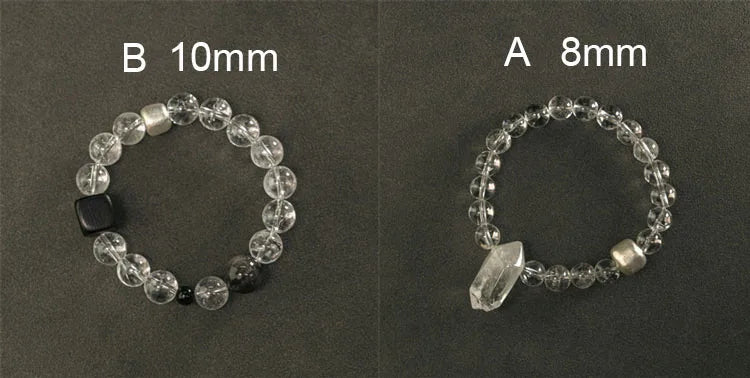 Bracelet Cristal de Roche et Ébène – Bijou Oriental Apaisant, 2 Modèles