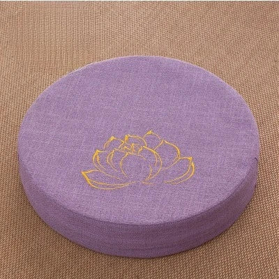 Coussin Méditation Lin Lotus Doré | Confort & Ancrage Zen