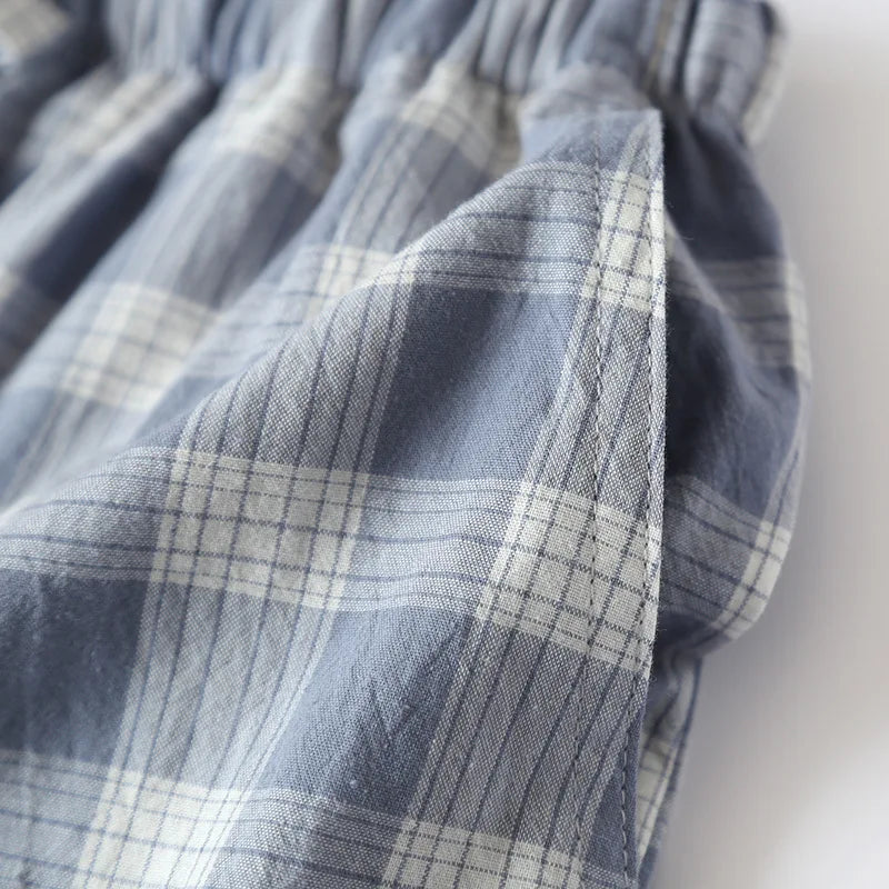 Short de Pyjama Homme Carreaux - Coton Respirant