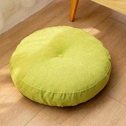 Coussin de Yoga Rond en Coton Naturel | Douceur & Relaxation