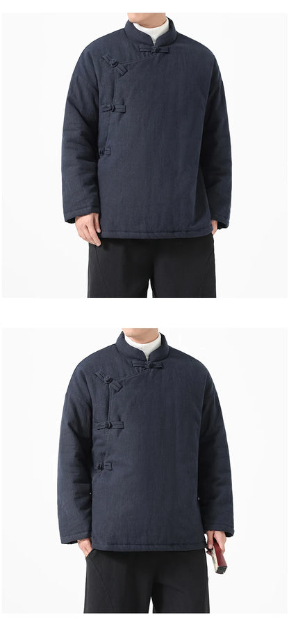 Parka Chinoise Traditionnelle Homme - Hanfu Hiver & Style Vintage