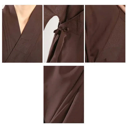 Robe de Méditation Bouddhiste - Coton et Lin