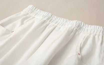 Pantalon Harem en Coton et Lin