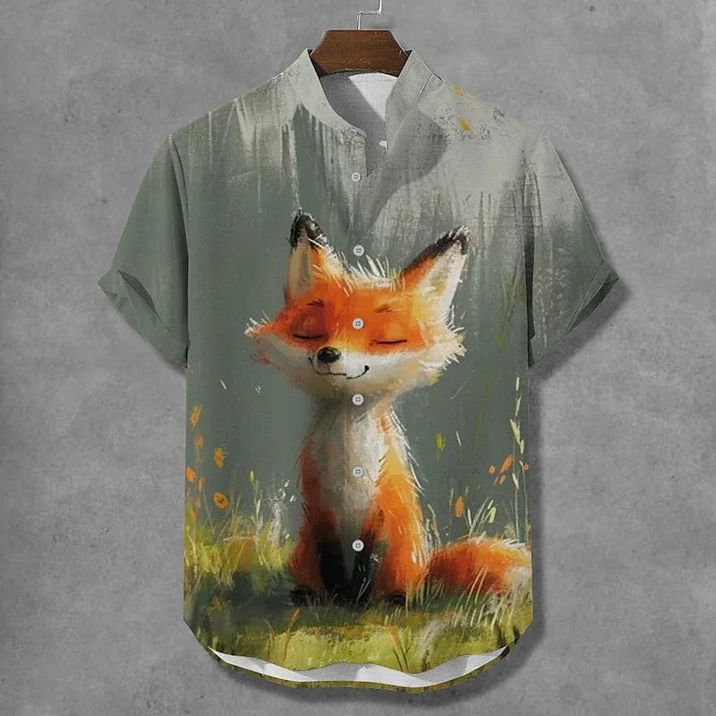 "Esprit Libre" Chemise Homme Lin – Manches Courtes Casual Chic