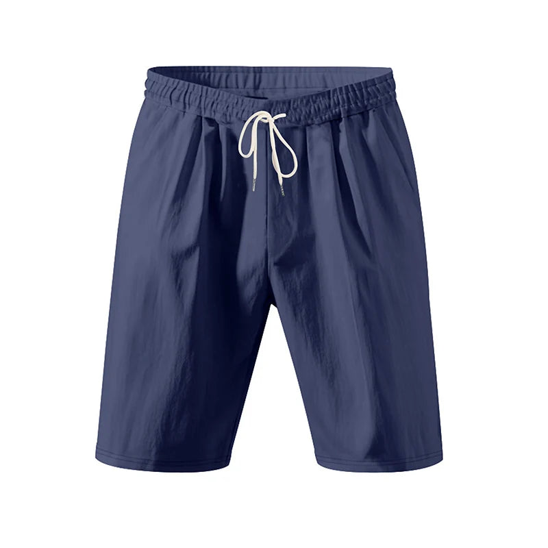 Short de Détente Homme en Lin et Coton