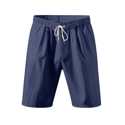 Short de Détente Homme en Lin et Coton