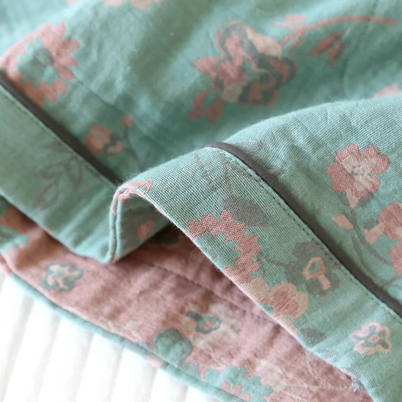 Short de Pyjama Japonais en Coton - Imprimé Vintage