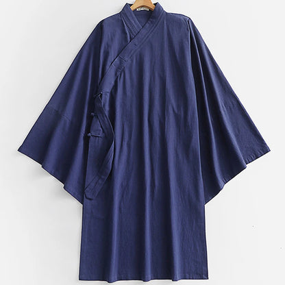 Kimono Cardigan Homme en Coton et Lin - Style Japonais Ample