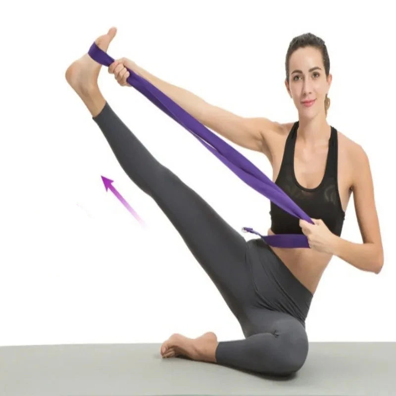 Bande de Yoga avec Boucles en Métal - Accessoire d'Étirement Polyvalent