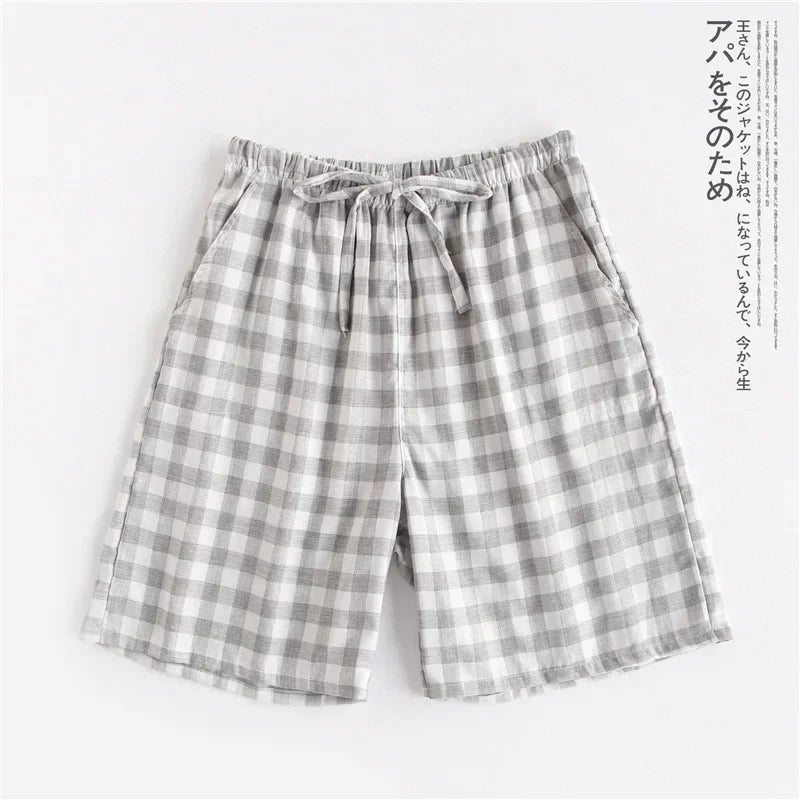 Short de Pyjama en Gaze de Coton - Style Japonais