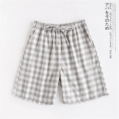 Short de Pyjama en Gaze de Coton - Style Japonais