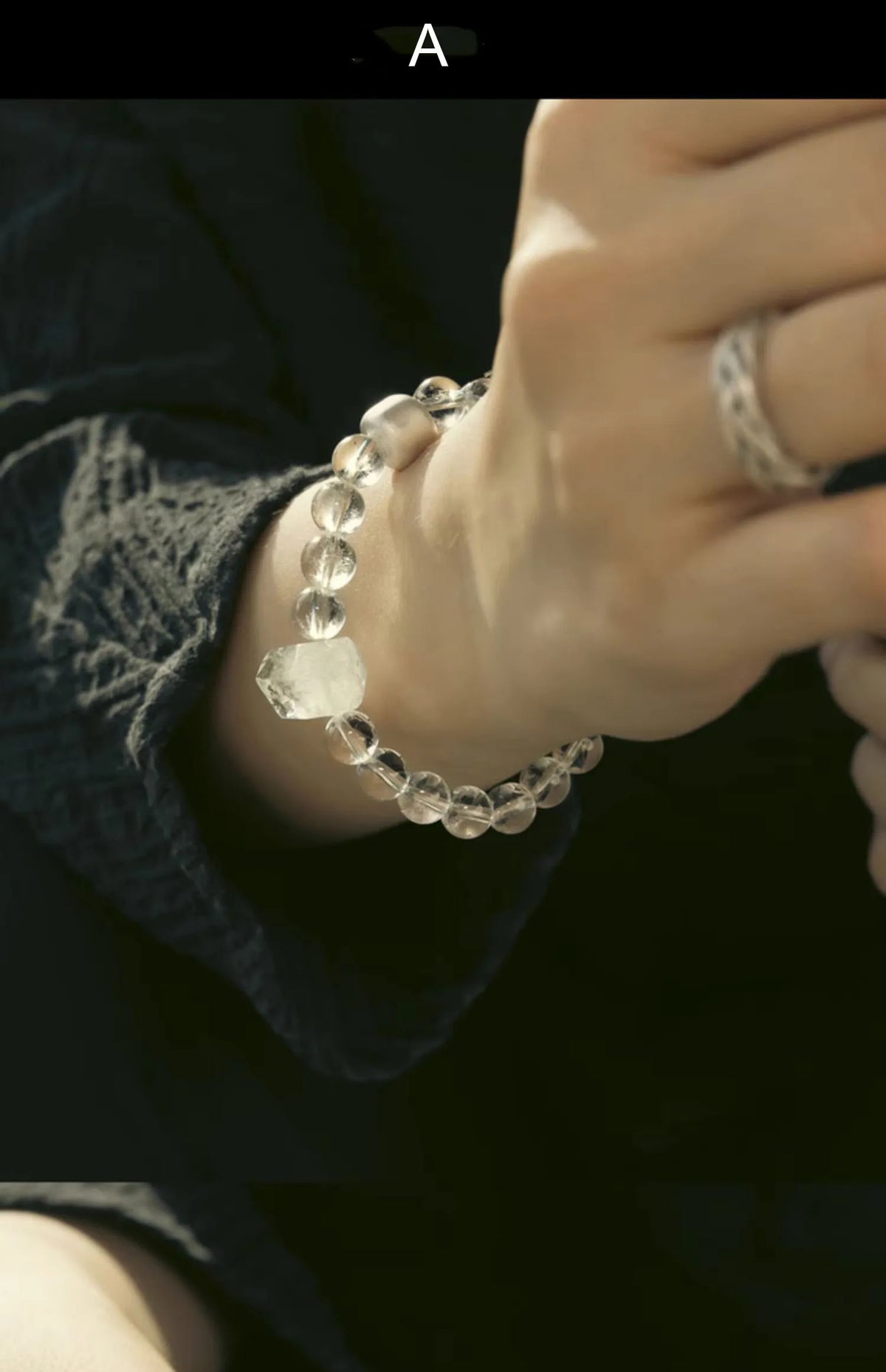 Bracelet Cristal de Roche et Ébène – Bijou Oriental Apaisant, 2 Modèles