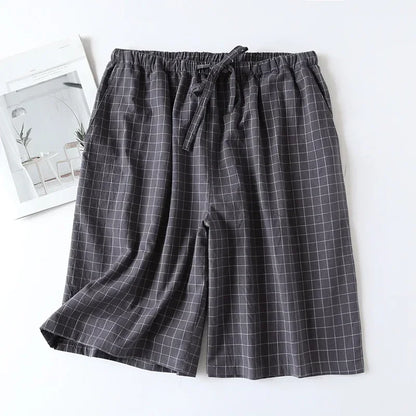 Short de Pyjama Homme Carreaux - Coton Respirant