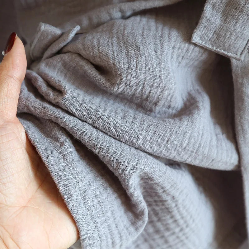 Kimono Homme en Coton Gaufré - Ensemble 2 Pièces