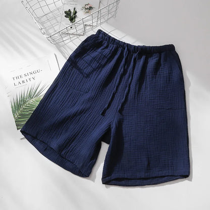 Short de Pyjama en Gaze de Coton