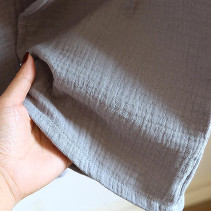 Kimono Homme en Coton Gaufré - Ensemble 2 Pièces