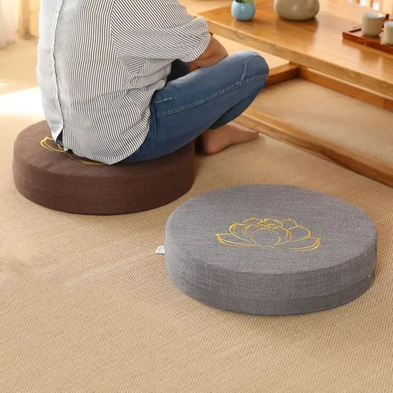 Coussin de Méditation Rond en PEP | Confort & Soutien Yoga