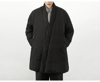 Manteau en Lin - Style Zen & Confort Hivernal