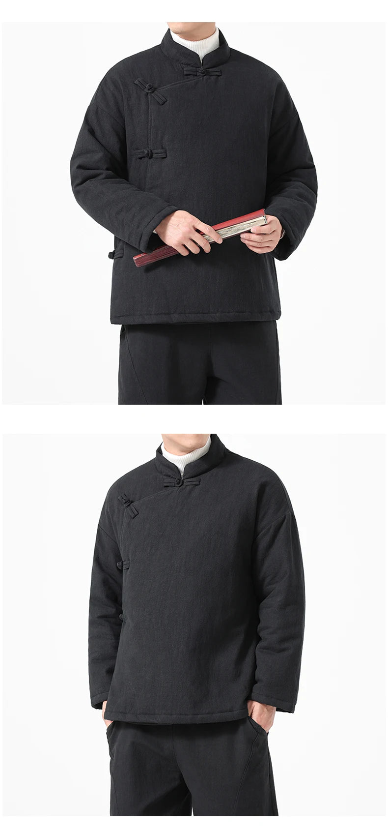 Parka Chinoise Traditionnelle Homme - Hanfu Hiver & Style Vintage