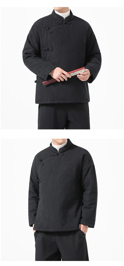 Parka Chinoise Traditionnelle Homme - Hanfu Hiver & Style Vintage