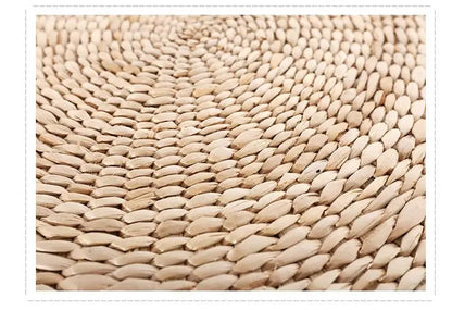 Coussin de Yoga en Rotin et Mousse PEP | Naturel & Soutien Optimal