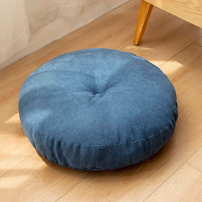Coussin de Yoga Rond en Coton Naturel | Douceur & Relaxation